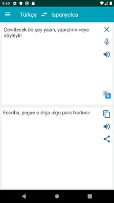 İspanyolca Türkçe Çeviri android App screenshot 2